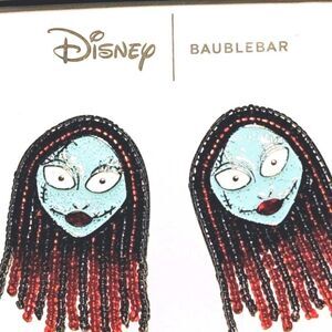 NBC Sally Baublebar Earrings NEW! Beaded Red Hair Nightmare Before Christmas NIB